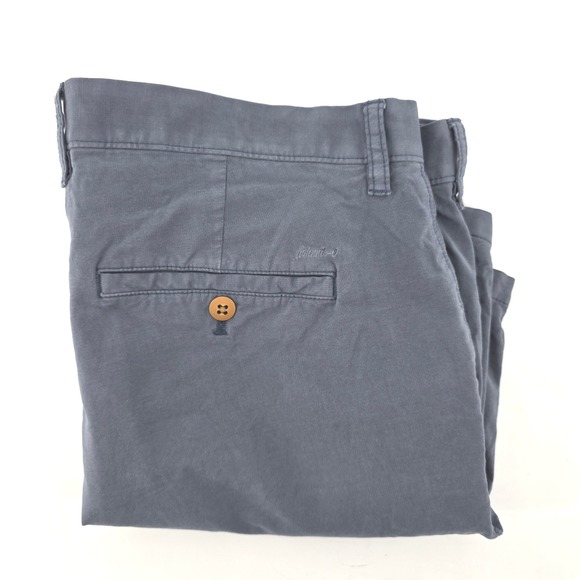 johnnie-O Other - Johnnie-O Mens Slate Blue Grey Pima Cotton Blend Chino Shorts Size 36 Golf
